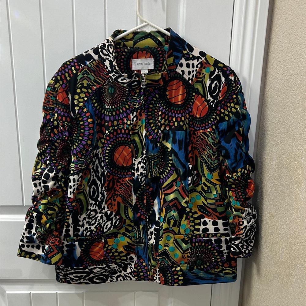 Erin London Multicolor Patterned Jacket